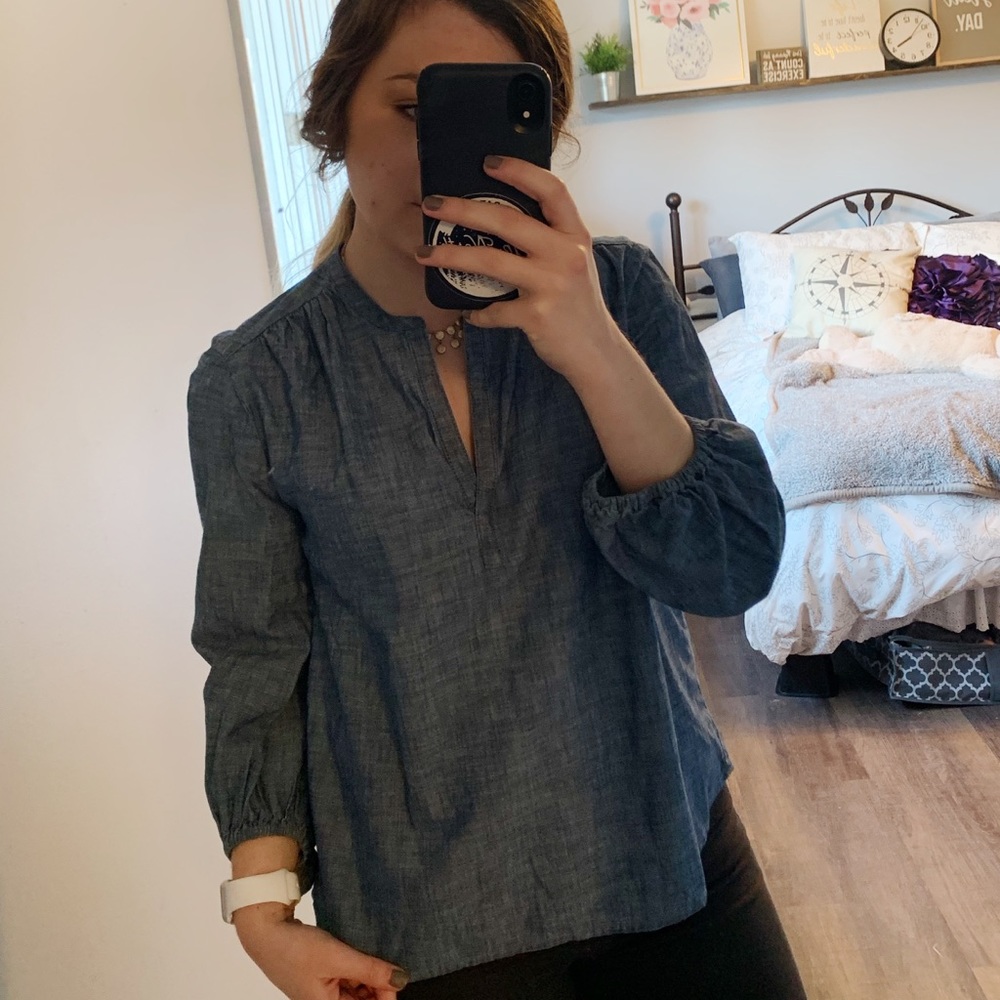GAP Denim-Like Blouse (S)